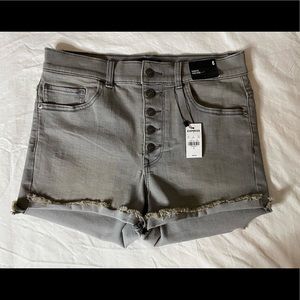 NWT Express Shortie High Rise Button Shorts
